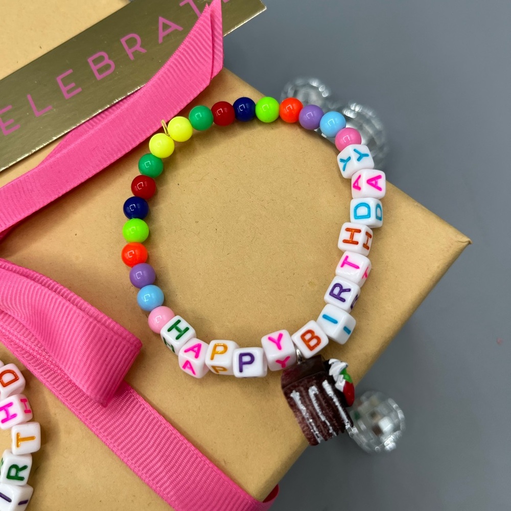 Happy birthday bracelet